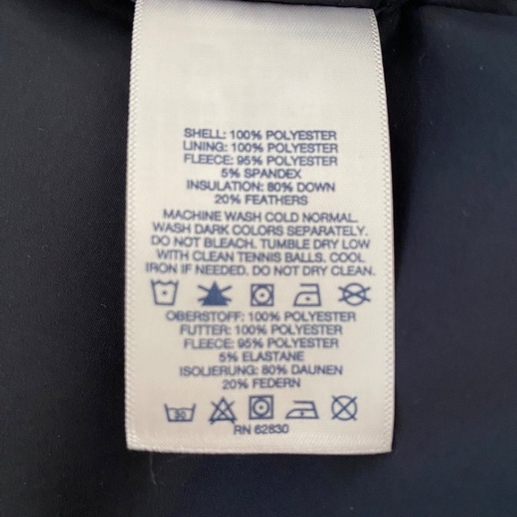 Land's End Full Length Down Puffer Coat in Darkest Plum - Size S - Picture 11 of 11